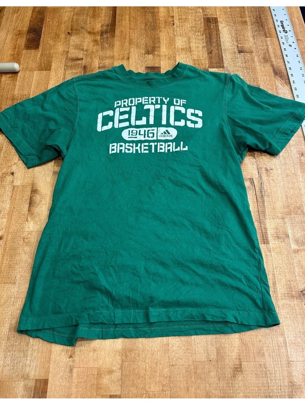 Adidas Property of Celtics 1946 Basketball Green T-Shirt